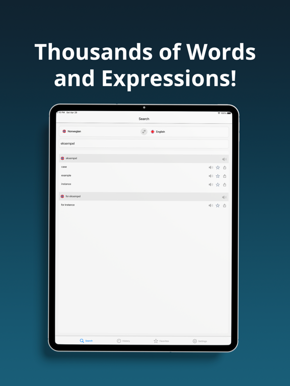 Screenshot #5 pour English Norwegian Dictionary +