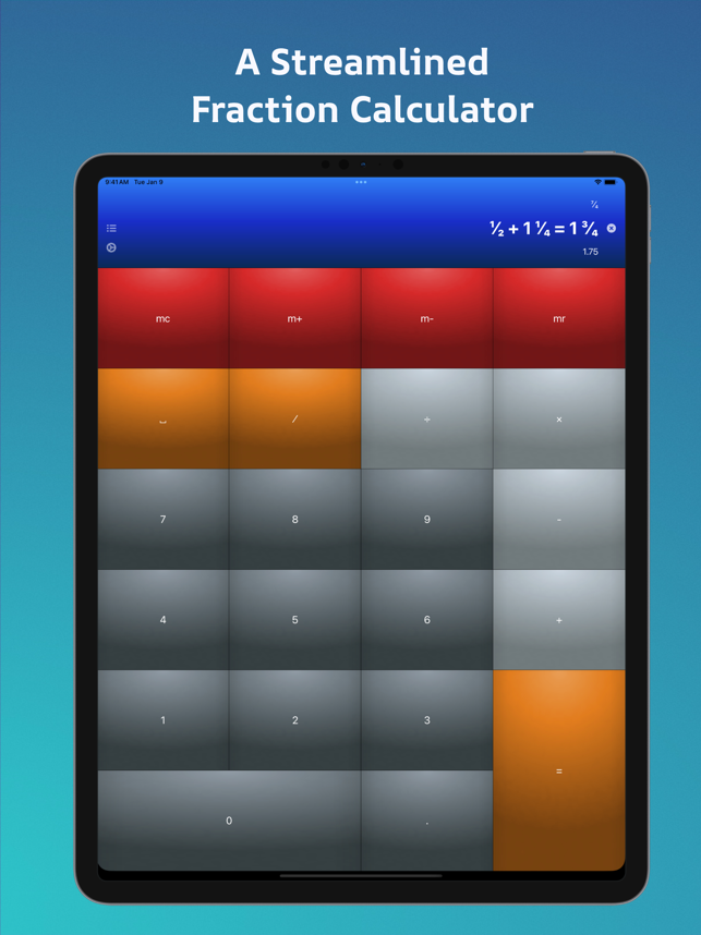 ‎Fraction Calculator Pro Screenshot
