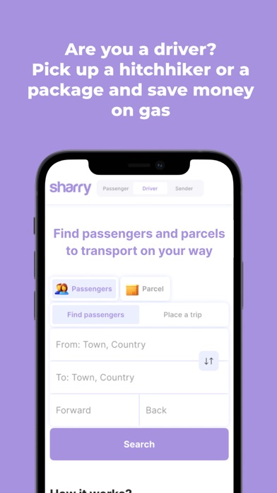 Sharry: Bus,coach & carpooling Screenshot