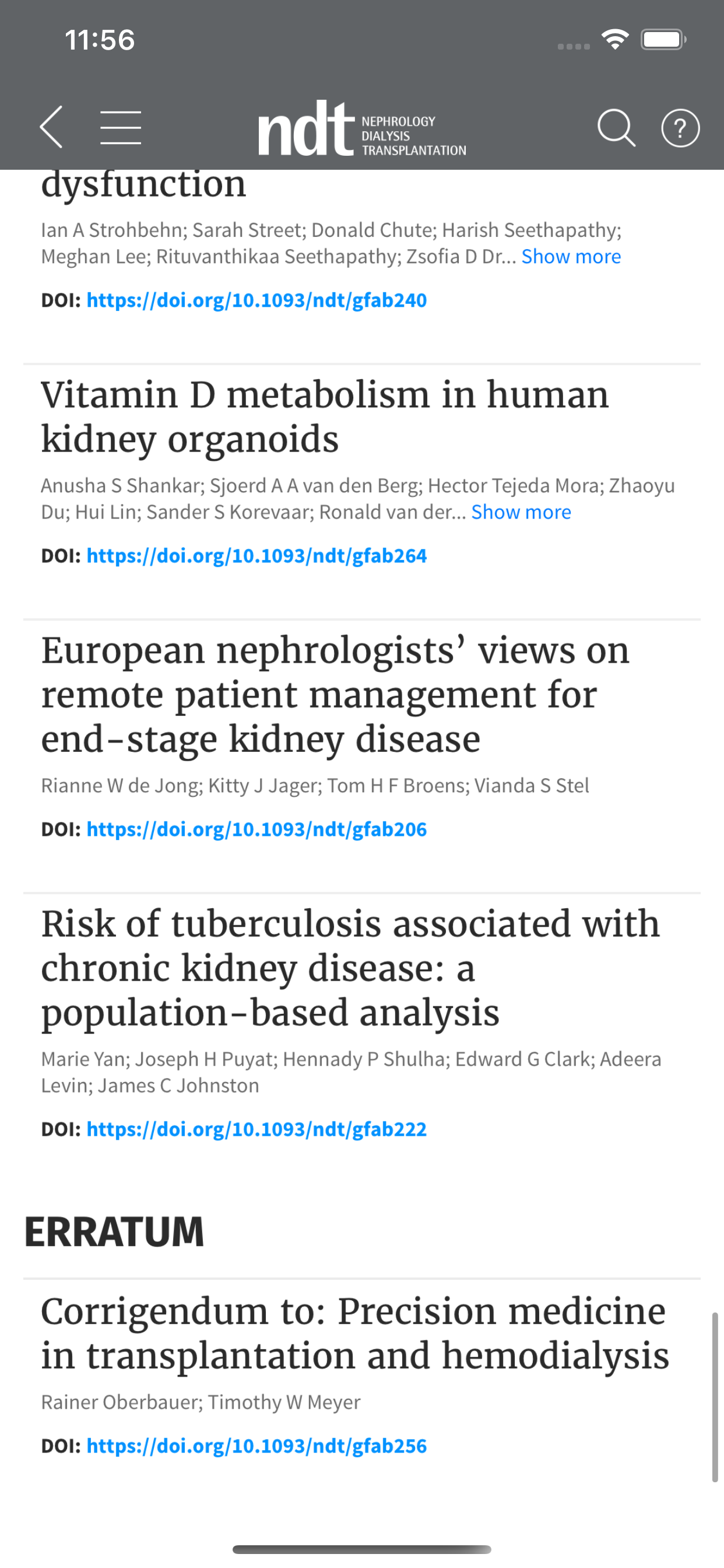 ERA-EDTA Journals