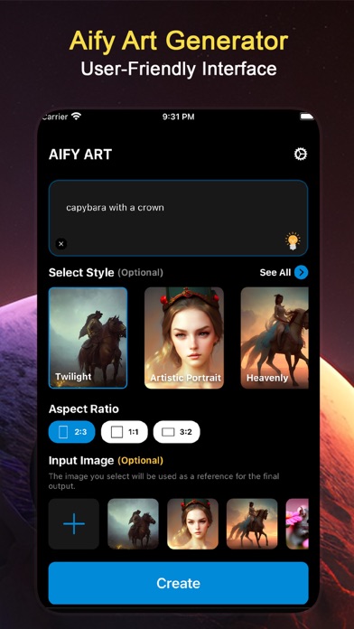 Aify - AI Art Generator Screenshot