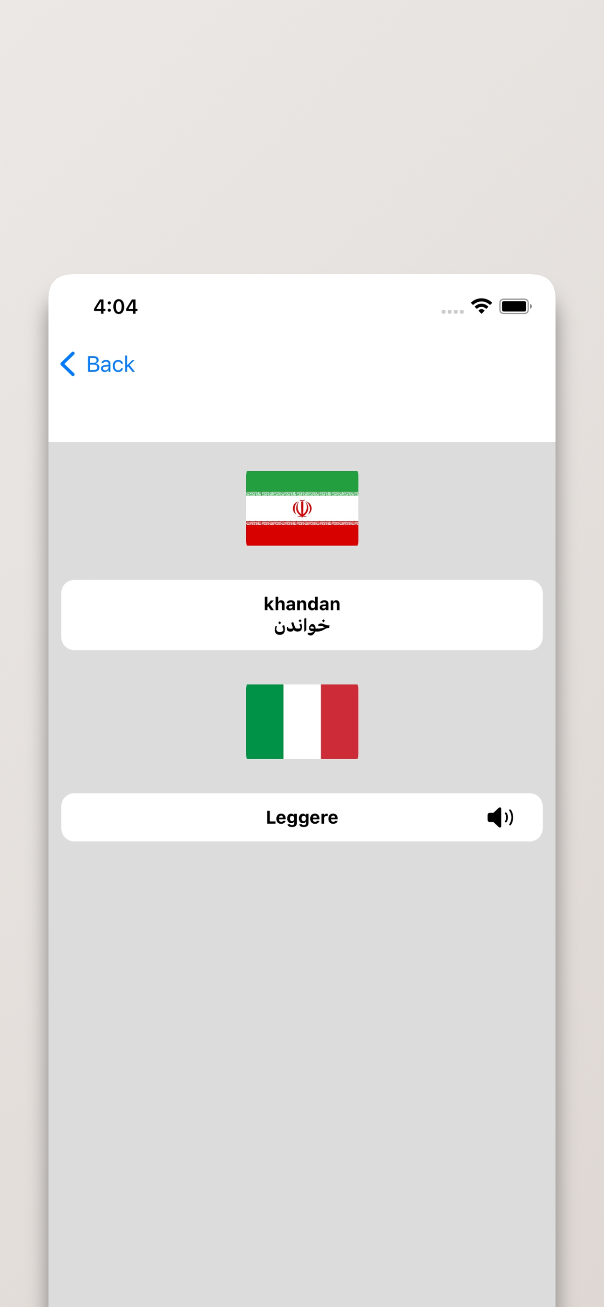 Dizionario Persiano-Italiano