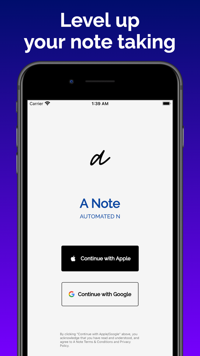 A Note Automated Note Taking