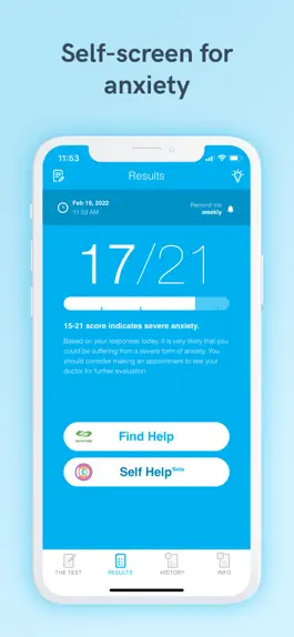 Game screenshot Anxiety Test & Relief apk