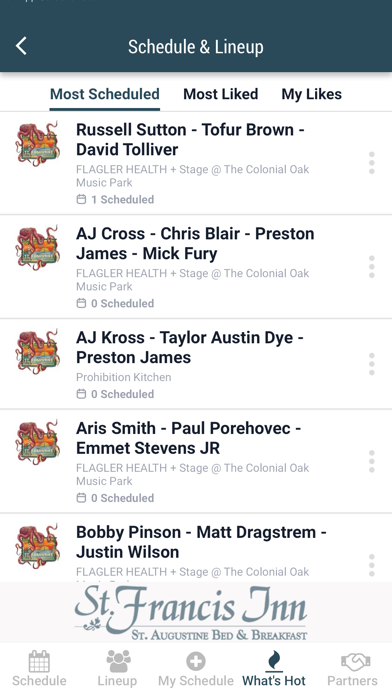 St Augustine Songwriters Fest Screenshot