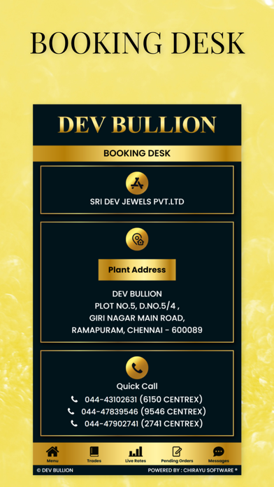 DEV BULLION Screenshot