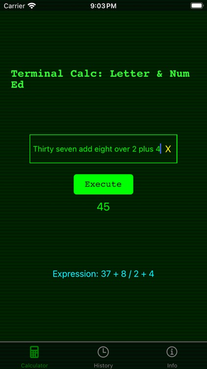 Terminal Calc: Letter & Num Ed screenshot-7