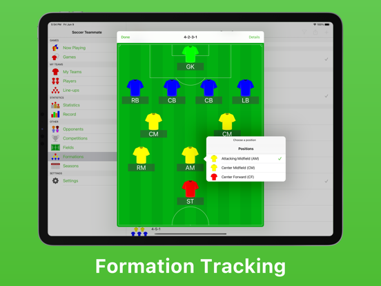 Soccer Teammate iPad app afbeelding 6