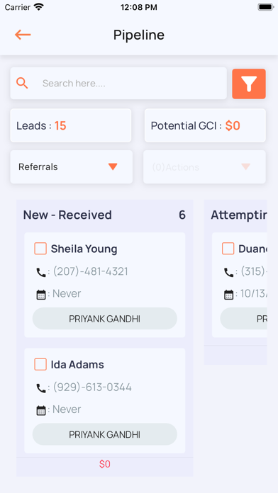 Expert Agent CRM Screenshot