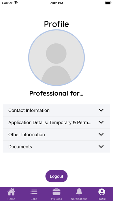 Professional Dental Placements Screenshot