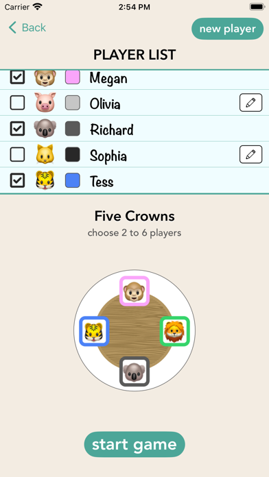 Party Animals Scoresheets Screenshot