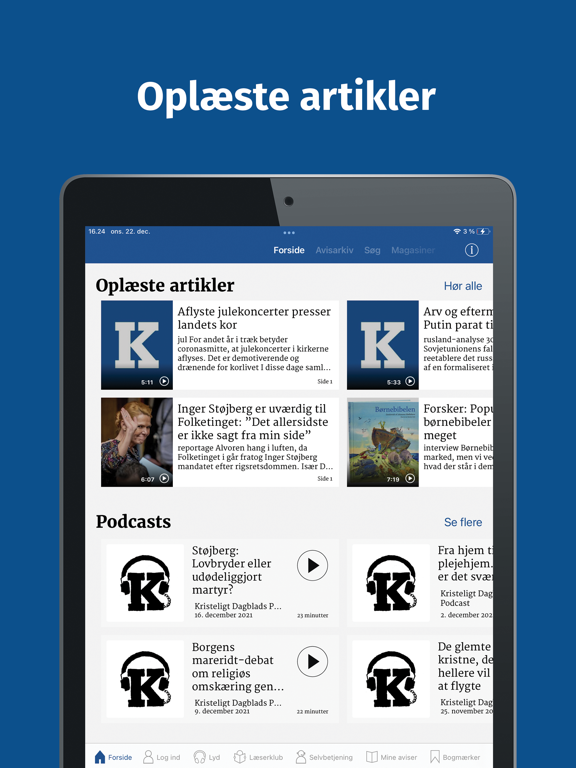 Kristeligt Dagblad e-avis iPad screenshot 5 - News app