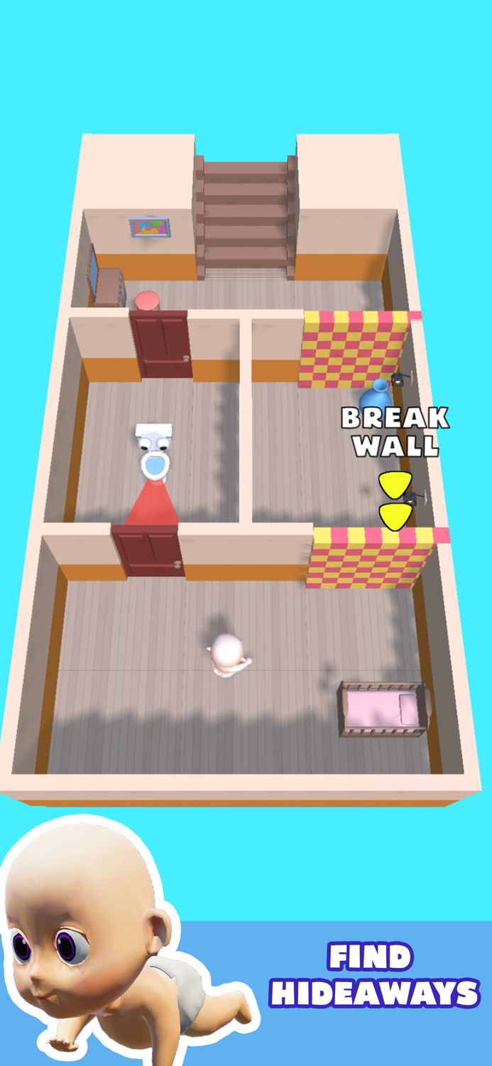 Toilet Monster Baby Escape