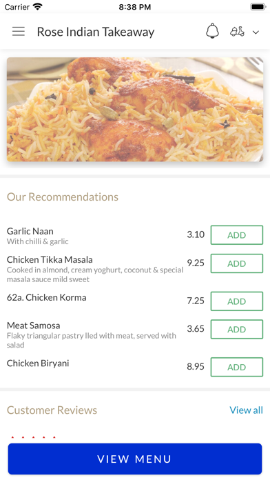 Rose Indian Takeaway Screenshot
