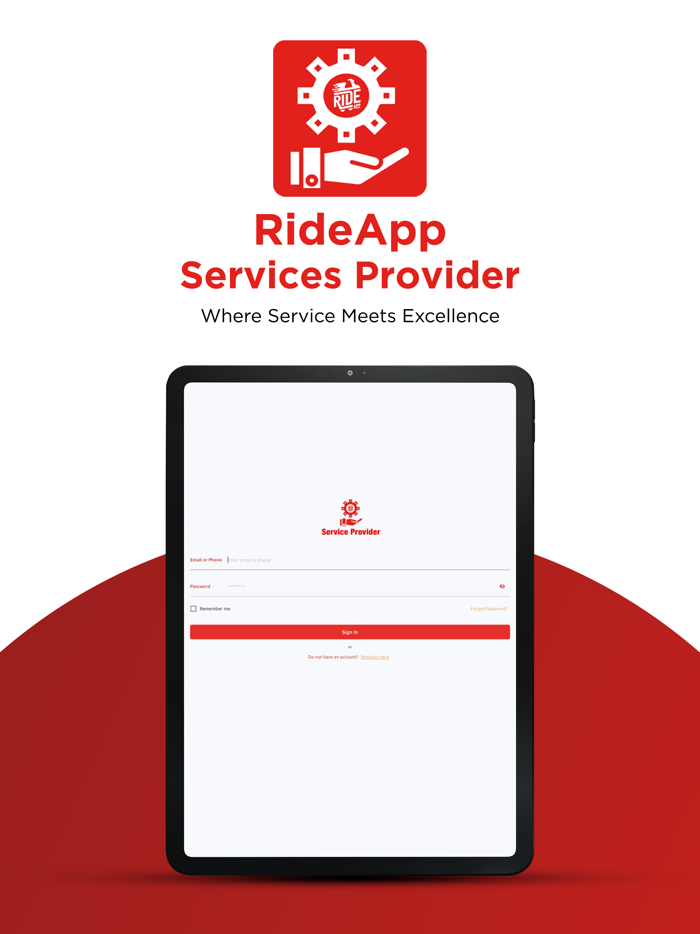RideApp Service Provider