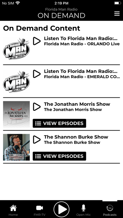Florida Man Radio Screenshot