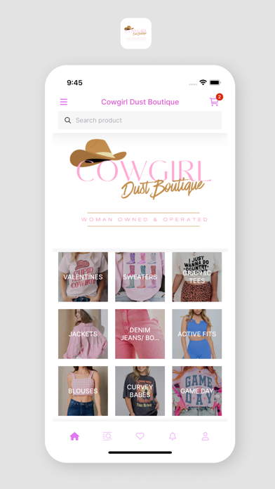 Cowgirl Dust Boutique Screenshot