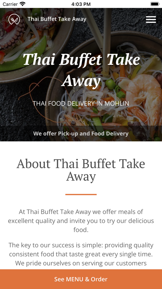 Thai Buffet Take Away - 1.0 - (iOS)