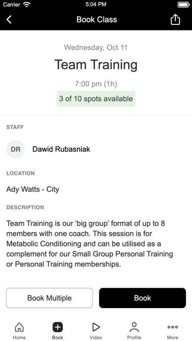 Ady Watts Personal Training Screenshot