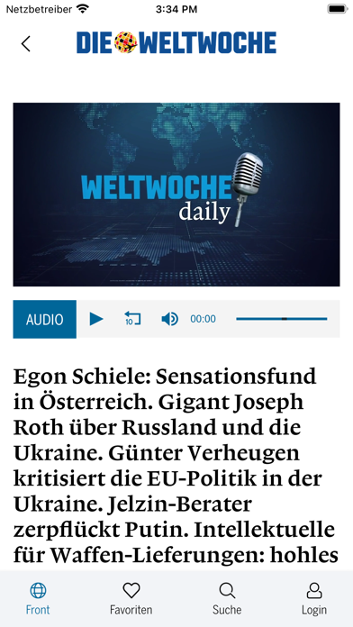 Weltwoche Deutschland Screenshot