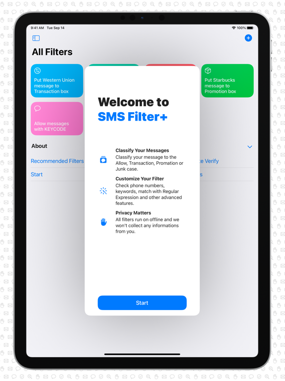 Screenshot #4 pour SMS Filter+
