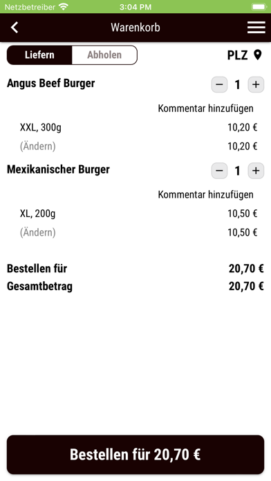 Burgerhaus Rahden Screenshot