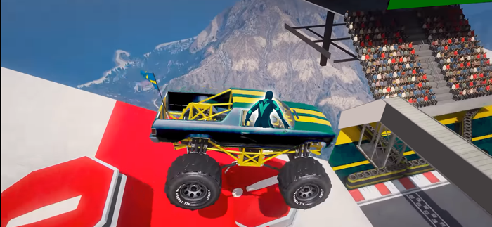 Superhero Mega Car Stunt