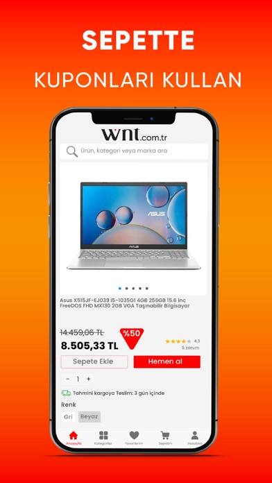 WNT - Online Alışveriş Screenshot