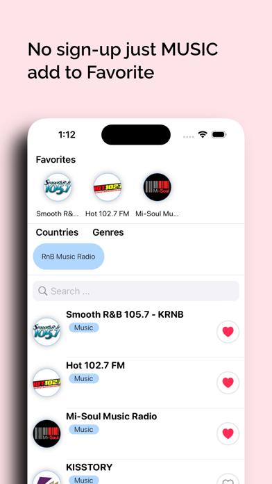 RnB Music Radio Stations FM AM Screenshot