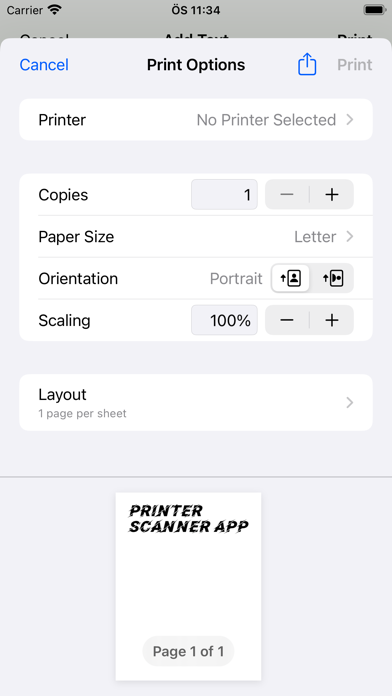 Printer Scanner Creator Screenshot
