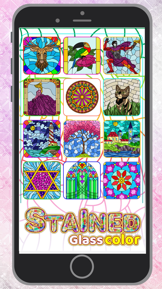 #1. Stained Glass Paint by Number (iOS) By: Aysha Sehar