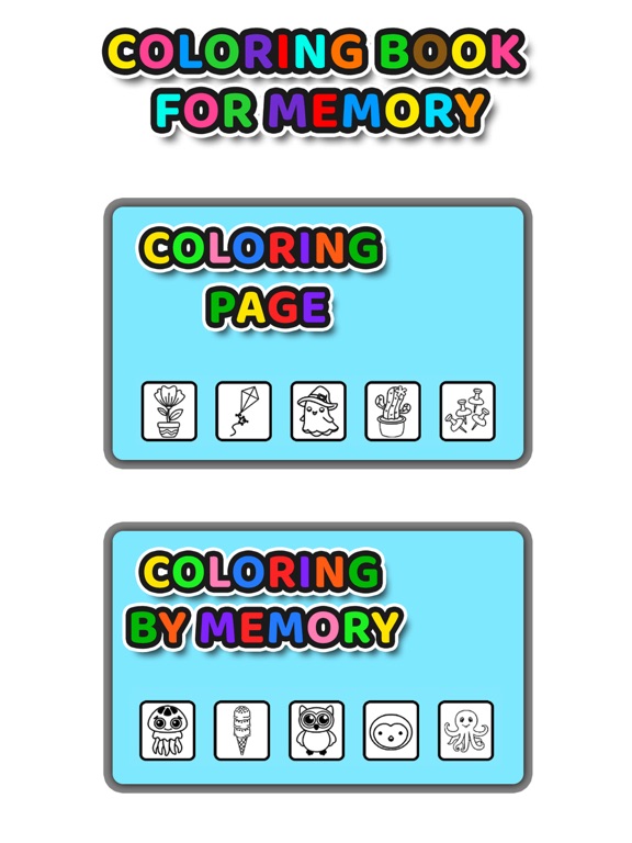 Color By memory: Coloring Bookのおすすめ画像1