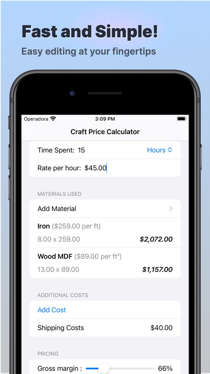 Craft Price Calculator