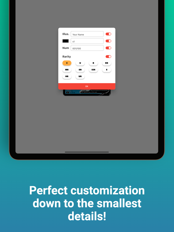 Card Maker for PKM iPad screenshot 4 - Entertainment app