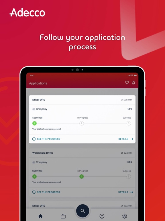 Adecco iPad screenshot 5 - Business app