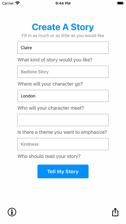 Custom AI Stories