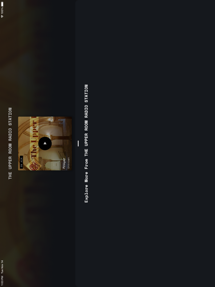 THE UPPER ROOM RADIO STATION