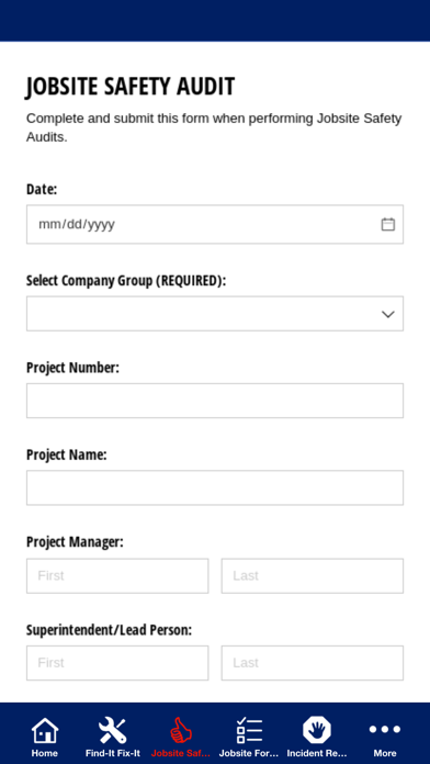 RLG Health & Safety Screenshot