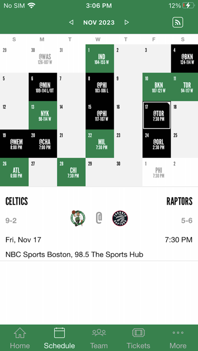 Boston Celtics Screenshot