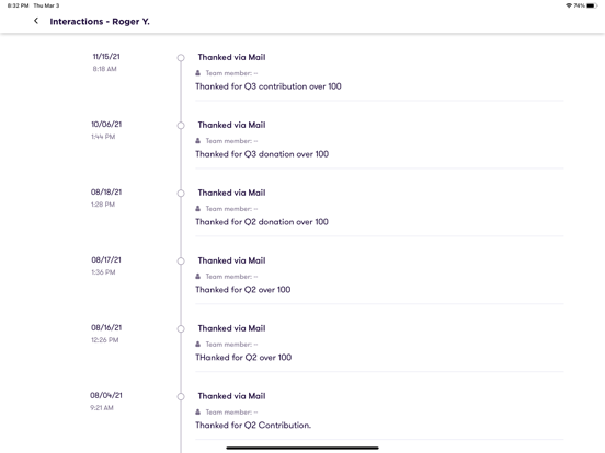 Numero CallTime iPad screenshot 7 - Productivity app