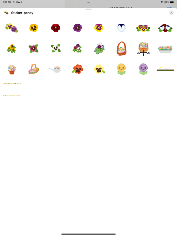 Screenshot #4 pour Autocollant Pansy