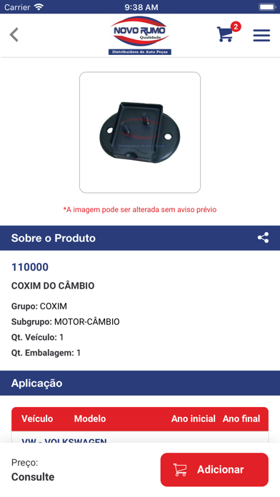 Novo Rumo Distribuidora Screenshot