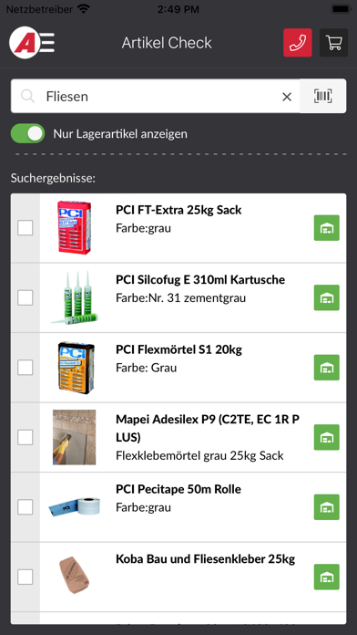 AUER Bauzentrum Screenshot