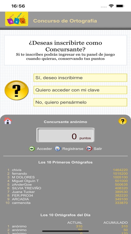 Concurso de Ortografía