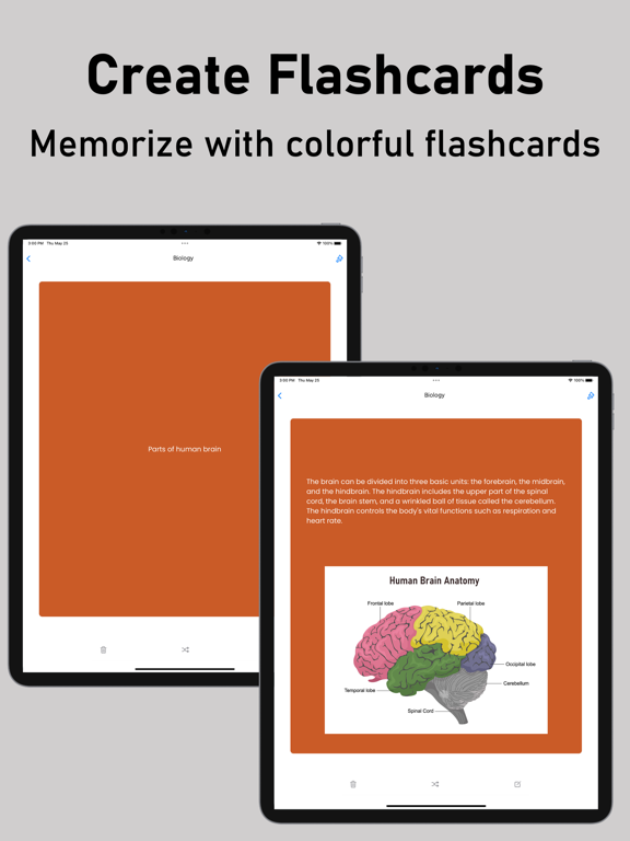 Flashcards Maker & Mnemonic iPad screenshot 2 - Education app