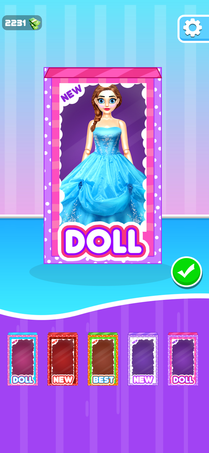 Doll Makeover DIY Dress Up 3D