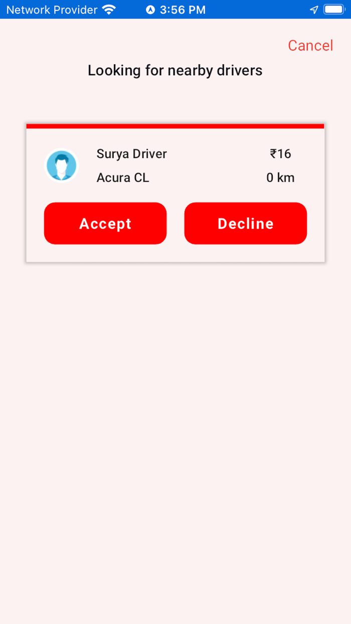 Wave User Bid-N-Ride