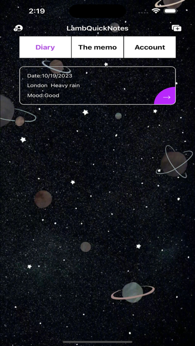 Lamb Quick Notes Screenshot