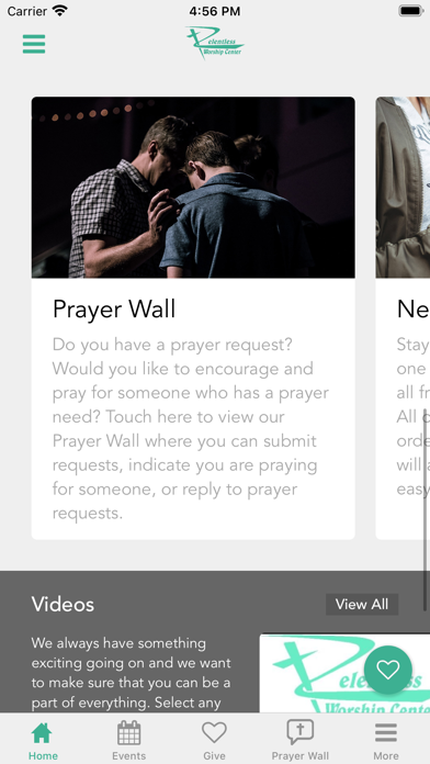 Relentless Worship Center Screenshot