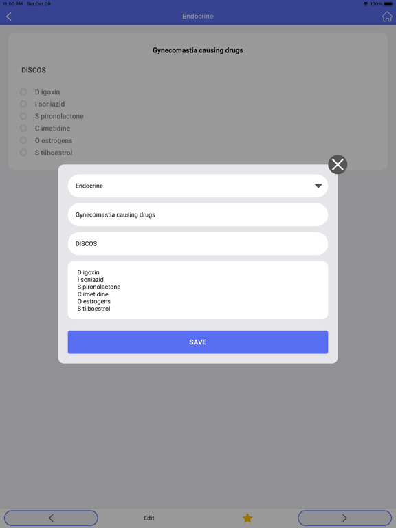Pharmacology Mnemonics - Tips iPad screenshot 7 - Medical app